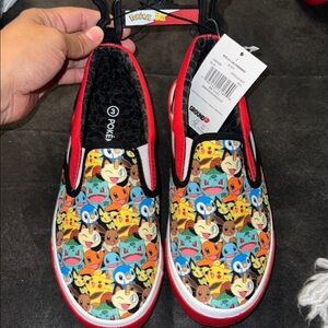 Pokemon Kids Slip-On Shoes - Red Multicolor